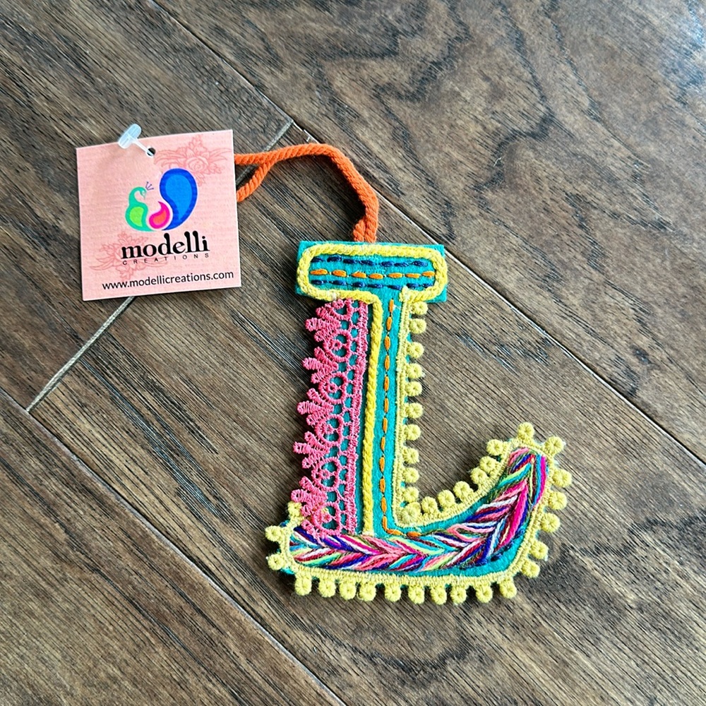 Felt Letter L Ornament /Present Topper
